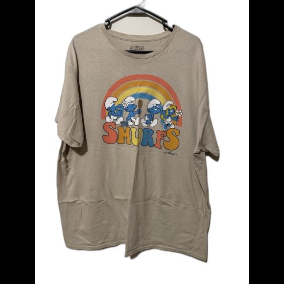 Smurfs T-Shirt Size XL Light Brown In Color - Picture 1 of 3